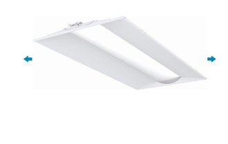 Lithonia Lighting 6492 Lumen Max - 48 Watt Max - 2 x 4 Wattage and Color Selectable LED Troffer Fixture Watts 31-40-48 - Kelvin 3500-4000-5000 - 120-277 Volt - Lithonia Lighting STAKS 2X4 ALO6 SWW7